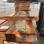 3x Douglas Balken Geschaafd, 140x140mm, lengte 400cm